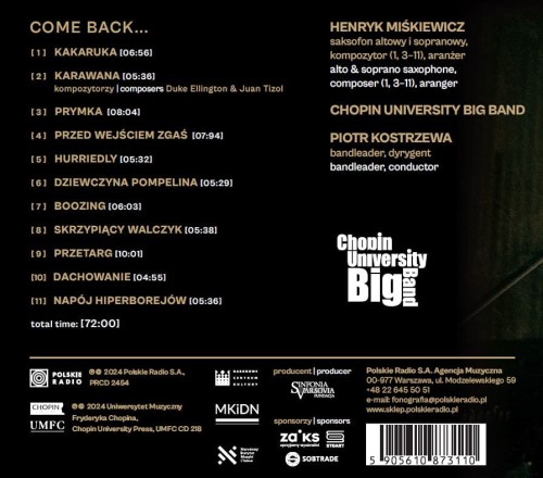 Henryk Miśkiewicz & Chopin University Big Band - Come back - rewers.JPG
