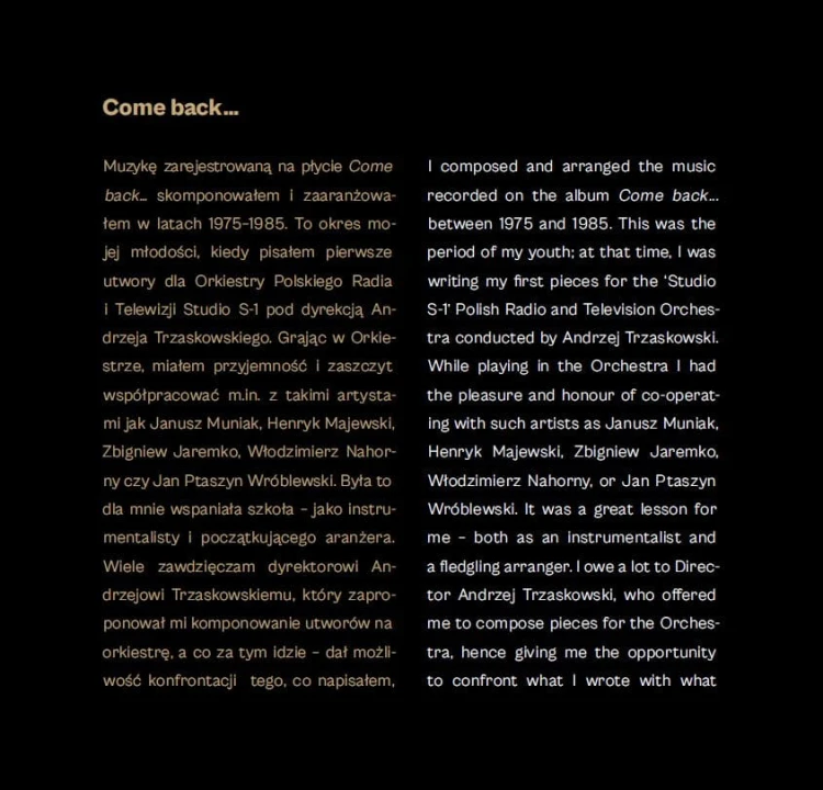 Henryk Miśkiewicz & Chopin University Big Band - Come back - booklet_04.JPG