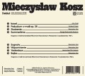Mieczysław Kosz - Debiut - rewers.JPG
