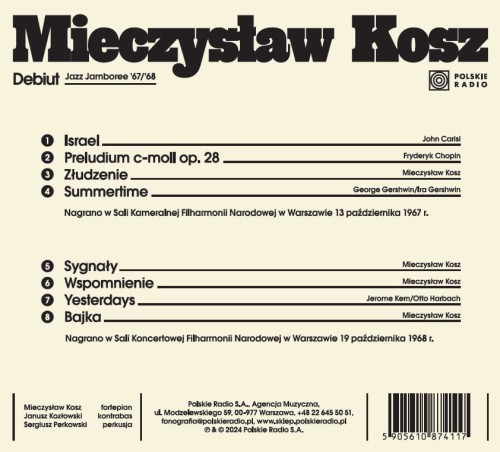 Mieczysław Kosz - Debiut - rewers.JPG